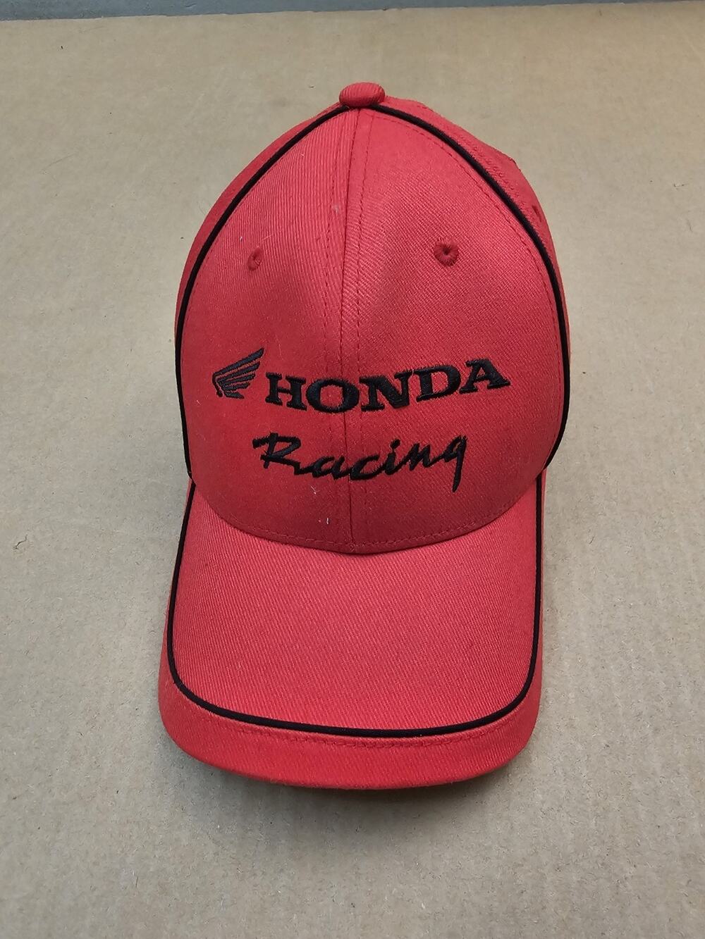 Honda FOX Racing Red Cotton Baseball Cap Hat Adjustable Elastic Size Medium